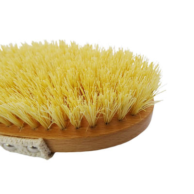 Función de masaje Amarillo Seco húmedo Cuerpo cepillado Borlas suaves Esfoliación natural Piel muerta Celulita lisa Retardar el envejecimiento Estimular la linfa y el flujo sanguíneo