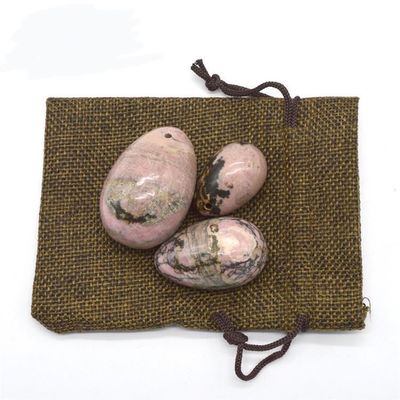 Ejercicio de Kegel Conjunto de huevos Rodonita Piedra de Jade Yoni Masaje para el bienestar emocional de las mujeres