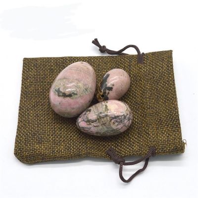 Ejercicio de Kegel Conjunto de huevos Rodonita Piedra de Jade Yoni Masaje para el bienestar emocional de las mujeres