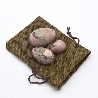 Ejercicio de Kegel Conjunto de huevos Rodonita Piedra de Jade Yoni Masaje para el bienestar emocional de las mujeres
