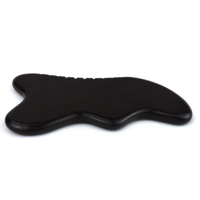 Pedra Negra Natural Gua Sha Herramienta de Masaje para Pies Cuello Volte Masaje Facial Profesional y Durable