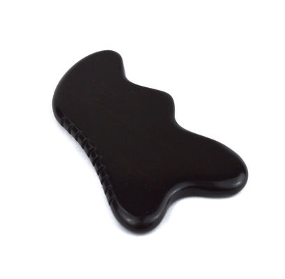 Pedra Negra Natural Gua Sha Herramienta de Masaje para Pies Cuello Volte Masaje Facial Profesional y Durable