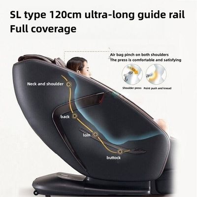 Silla de masaje negro 2024 Inteligente de todo el cuerpo eléctrico automático de fisioterapia masajista salud bienestar cama de masaje