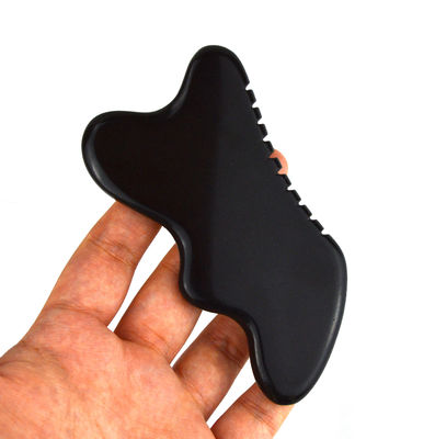 Pedra Negra Natural Gua Sha Herramienta de Masaje para Pies Cuello Volte Masaje Facial Profesional y Durable