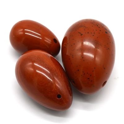 Piedra roja Vaginal Yoni Masajista Kegel Ejercicio huevos de jade para mujeres Mejorar la salud del suelo pélvico
