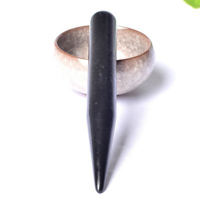 Acupuntura Punto Masaje Guasha Pluma de Cuidado para la Forma del Cuerpo de Dangle Charm Ball Bian Piedra Facial Gua Sha Masajista