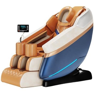 Cuero y esponja de PU Moda de lujo Smart Silla de masaje de cuerpo completo Bolsa de aire automática Masajista para salón de belleza Body Spa