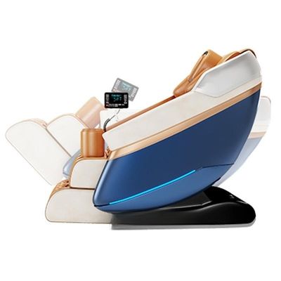 Cuero y esponja de PU Moda de lujo Smart Silla de masaje de cuerpo completo Bolsa de aire automática Masajista para salón de belleza Body Spa