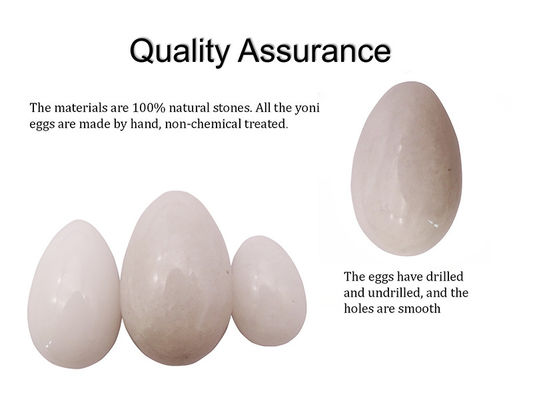 Productos sexuales Huevo de piedra de jade para mujeres Ejercicio de Kegel Huevo de jade blanco natural Yoni