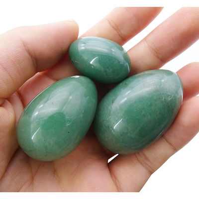 Huevos Yoni de piedra natural de jade para mujeres Masaje vaginal y entrenamiento muscular pélvico 3 tamaños conjunto Propiedades Productos sexuales
