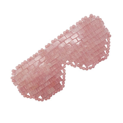 Máscara para ojos de cuarzo rosa Remedio natural para dormir mejor y aliviar la fatiga ocular