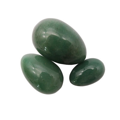 Salud de la mujer huevos de jade natural de aventurina verde para el suelo pélvico y el endurecimiento vaginal
