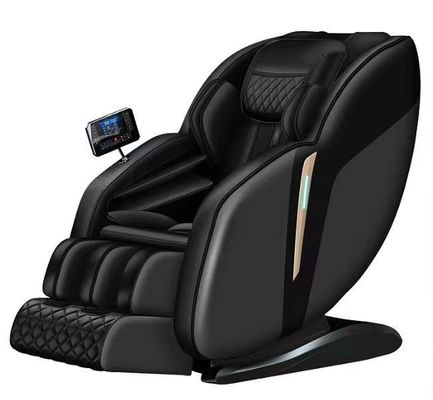 Silla de masaje eléctrico inteligente para todo el cuerpo Masajista automático 4D multifunción Cuidado de la salud del hogar Negro