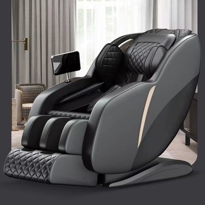 Silla de masaje eléctrico inteligente para todo el cuerpo Masajista automático 4D multifunción Cuidado de la salud del hogar Negro