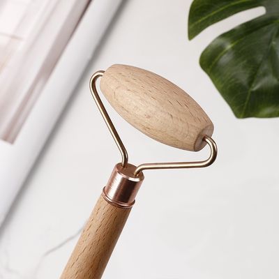 Roller facial de madera Guasha Masajeador facial para el cuidado de la piel Salud Gua Sha Masaje Herramienta de belleza Relajar Productos de moda belleza