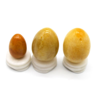 Característica regional huevos de jade amarillo ejercicio de Kegel huevos de piedra semipreciosa para el amor tema
