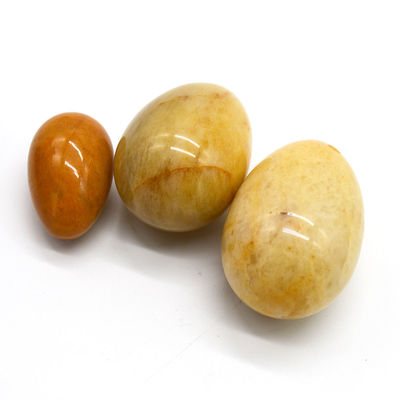 Característica regional huevos de jade amarillo ejercicio de Kegel huevos de piedra semipreciosa para el amor tema