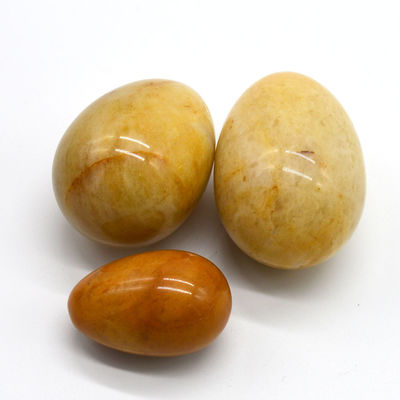 Característica regional huevos de jade amarillo ejercicio de Kegel huevos de piedra semipreciosa para el amor tema