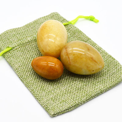 Característica regional huevos de jade amarillo ejercicio de Kegel huevos de piedra semipreciosa para el amor tema