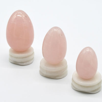 Huevos de piedra preciosa natural para herramientas de ejercicio deportivo