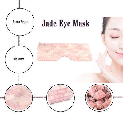 Cuidado de los ojos de cristal jade rosa cuarzo Mascarilla para los ojos para la cara Mejorar su bienestar general