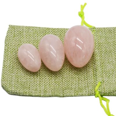 Huevos de piedra preciosa natural para herramientas de ejercicio deportivo