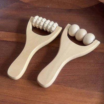 Roller Facial de madera Facial Hierba Madera Masajista para productos de moda Herramientas de belleza para mujer Masaje de la piel de la cara