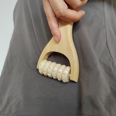 Roller Facial de madera Facial Hierba Madera Masajista para productos de moda Herramientas de belleza para mujer Masaje de la piel de la cara