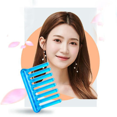 2024 Popular Peinado Gua Sha Lady Peinado de masaje negro/azul para el mantenimiento del cabello largo y la belleza del músculo de hielo de doble función