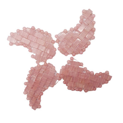 Máscara facial 100% natural de cuarzo rosa Mini cubre los ojos para tratamientos faciales Ojos hinchados Dolores de cabeza Migrañas Ojo/máscara facial para dormir