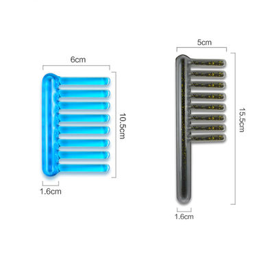 2024 Popular Peinado Gua Sha Lady Peinado de masaje negro/azul para el mantenimiento del cabello largo y la belleza del músculo de hielo de doble función