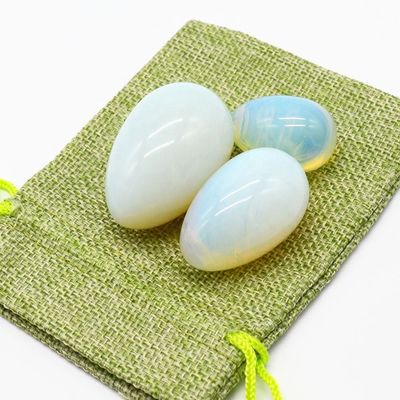 Huevo de Yoni Opalita Ejercicio pélvico Kegel Huevo de Jade para fortalecer los músculos vaginales y masaje con bolas de cristal