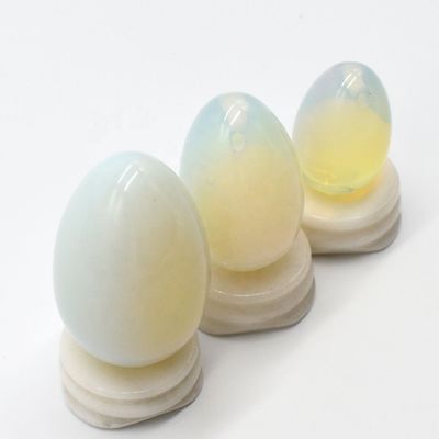 Huevo de Yoni Opalita Ejercicio pélvico Kegel Huevo de Jade para fortalecer los músculos vaginales y masaje con bolas de cristal