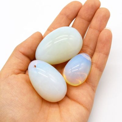 Huevo de Yoni Opalita Ejercicio pélvico Kegel Huevo de Jade para fortalecer los músculos vaginales y masaje con bolas de cristal