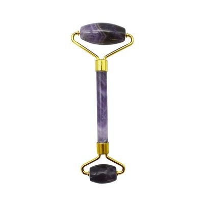 Roller de jade de amatista Guasha Herramientas para el cuidado de la piel del rostro Roller de ojos pequeños para los ojos Cara Gua Sha Masajista para mujeres Roller facial para el cuidado personal Regalos