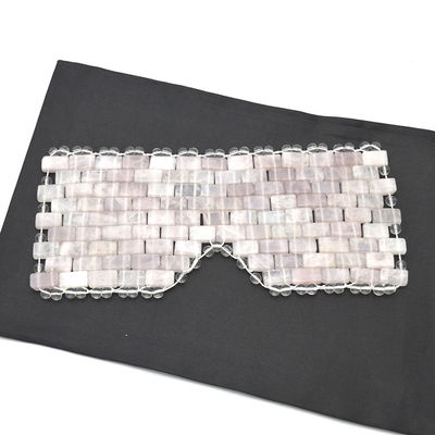 Máscara facial de jade natural de estilo personalizable para belleza y máscara de ojos de cuarzo rosa