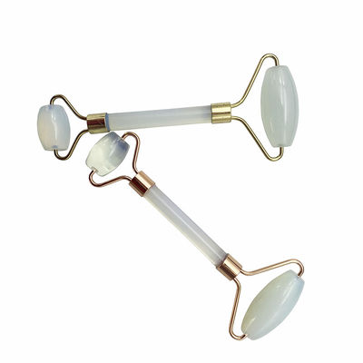 Jade Guasha Roller Tools Opal Jade Facial Roller Gua Sha Masajeador para cara y ojos Alivio de hinchazón Reducción de las arrugas de la piel