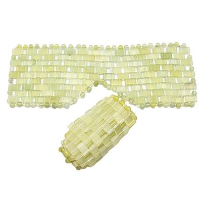 Experimenta las propiedades curativas del jade con la máscara para ojos de piedra de jade natural