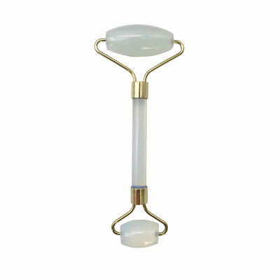 Jade Guasha Roller Tools Opal Jade Facial Roller Gua Sha Masajeador para cara y ojos Alivio de hinchazón Reducción de las arrugas de la piel
