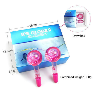 Masaje facial Globo de enfriamiento Borosilicato Globo de hielo de vidrio para tratamientos faciales Roller Ball Spa Face Lift Beauty Cuidado de la piel