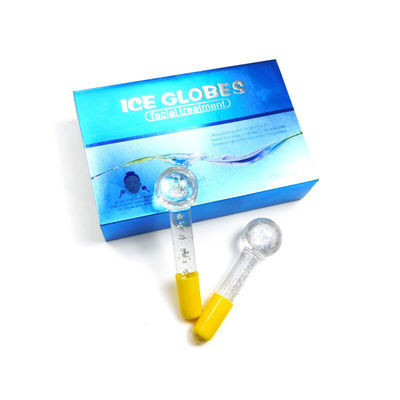 Masaje facial Globo de enfriamiento Borosilicato Globo de hielo de vidrio para tratamientos faciales Roller Ball Spa Face Lift Beauty Cuidado de la piel
