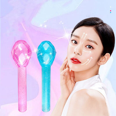 Cara fría Globos de hielo Bolas de hielo Masajeador facial para ojos hinchados y círculos oscuros Logotipo de forma de diamante Logotipo personalizado disponible
