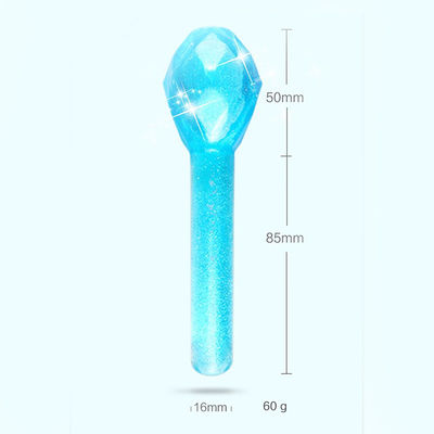 Cara fría Globos de hielo Bolas de hielo Masajeador facial para ojos hinchados y círculos oscuros Logotipo de forma de diamante Logotipo personalizado disponible