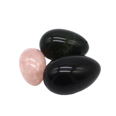 Huevos de jade vaginal de nefrita verde para ejercicios de Kegel y rejuvenecimiento vaginal