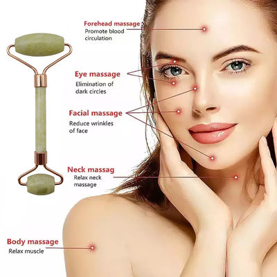 Área de masaje facial Roller de masaje facial Xiuyan Jade Stone Guasha Roller para rejuvenecer la piel y eliminar las arrugas