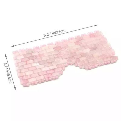 Máscara facial de jade natural ecológica de 16*9cm y máscara facial de cuarzo rosa para ojos