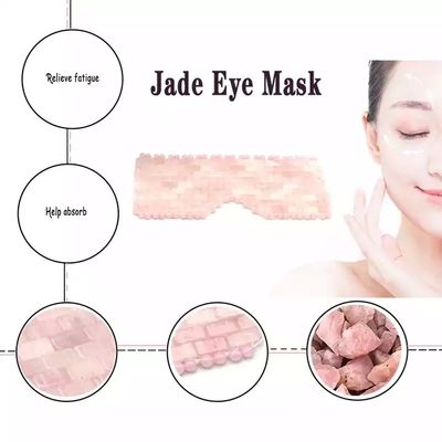 Máscara facial de jade natural ecológica de 16*9cm y máscara facial de cuarzo rosa para ojos