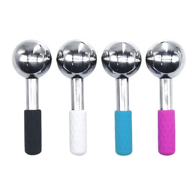 Masajeador facial para enfriar y reducir las ojeras Globos de hielo de acero inoxidable