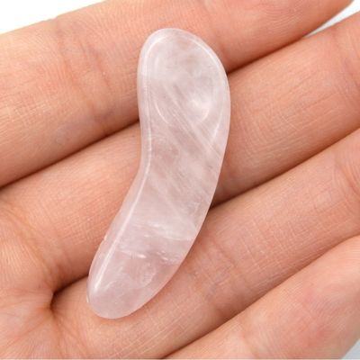Crema natural para los ojos espátula bastón masajeador facial para espátula cosmética de cuarzo rosa