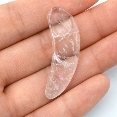Crema natural para los ojos espátula bastón masajeador facial para espátula cosmética de cuarzo rosa